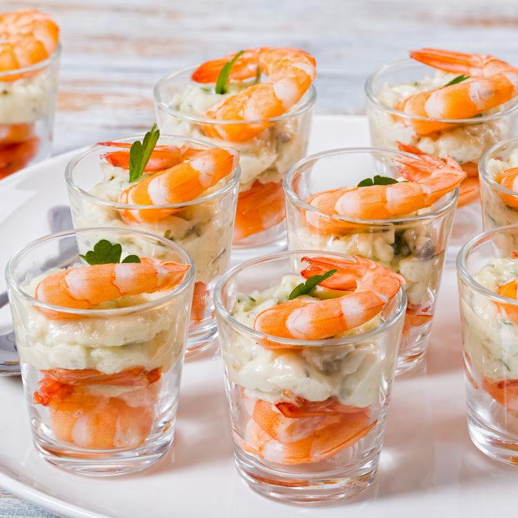 verrine crevettes et chenin